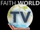 Faith World TV logo with globe
