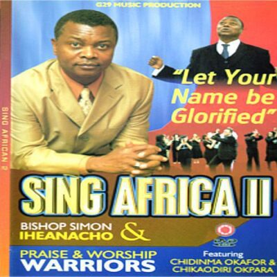 Music album cover with choir theme