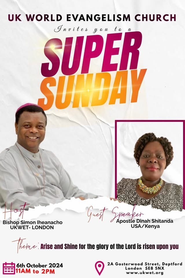 SUPER SUNDAY - Arise and shine for the glory of the Lord is risen upon you